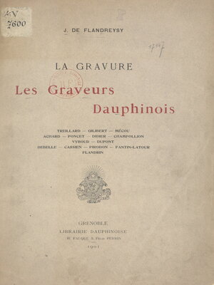 cover image of La gravure